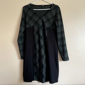 Yest Grey Bodycon Plaid Dress